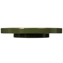 položky Dekorativní podnos v zelené barvě se zlatým okrajem, moderní, 30 cm
