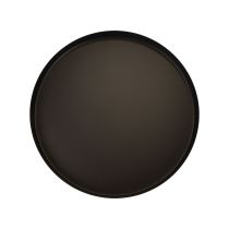 položky Kovový podnos kulatý podnos na svíčku černý Ø20cm V2,5cm 2ks