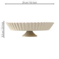 položky Kovový talíř šedý retro dekorativní talíř s podkladovým kovem Ø24cm 2 ks