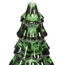 položky Skleněný vánoční stromeček s LED světly, stolní dekorace, Vánoce, 13 cm, 2 kusy