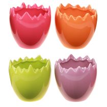položky Mini květináč Easter Egg Barevná vajíčka Vázy pastelové 8,5cm 4 ks