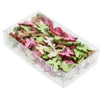 položky Mini dřevěné stelivo dekorace 2cm pastel asst. 144 ks