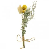 Minikytice ze sušených květin boho, květinářství ze sušených květin L22cm