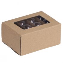 položky Mini vánoční koule skleněné retro průhledné Ø3cm 22 ks