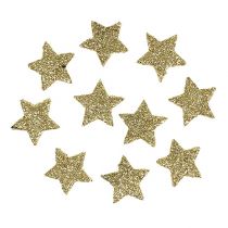 položky Mini třpytivé hvězdy zlaté 2,5cm 96ks