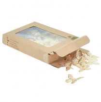 položky Mini motýlci kovová rozptylová dekorace zlatá 3cm 50 ks