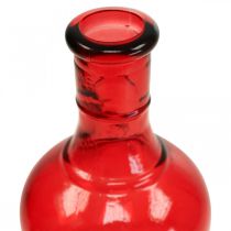 Mini vázičky skleněné dekorační skleněné vázy růžová růžová červená fialová 15cm 4ks