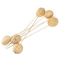 položky Mintolla míčky bělené 8cm - 10cm L46cm 6 ks