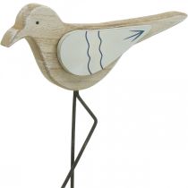 položky Mořská dekorace, deko racek ze dřeva, shabby chic, modrobílá V32cm