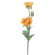 položky Umělé květiny Umělé květiny Mák Dekorativní Mák Pomeranč 48cm