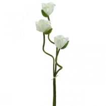 Umělá květina Umělá mák Kukuřice Růže bílá L55/60/70cm Sada 3 ks