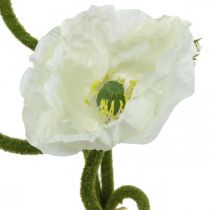 Umělá květina Umělá mák Kukuřice Růže bílá L55/60/70cm Sada 3 ks