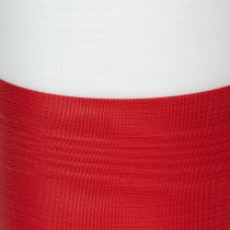 položky Věnečná stuha Moaré, smuteční stuha bílo-červená, ozdobná stuha 150 mm, pamětní stuha smuteční květina, acetátový taft 25 m