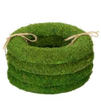 položky Mechový věnec jako všestranný základ pro kreativní floristiku a dekorační nápady, 20 cm, 4 kusy