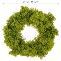 položky Věnec z umělého mechu, dekorativní na stůl nebo dveře, 28 cm