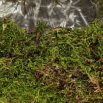 položky Dekorativní květináč z mechu, tvar půlměsíce s kovovou základnou, přírodní dekorace do obývacího prostoru a na oslavy, 40×15×30 cm