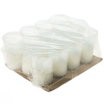 položky Náhradní svíčka na hrob světlá bílá H10cm 12 ks