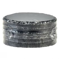 položky Talíř z přírodní břidlice kulaté podtácky černé Ø10cm 6 ks