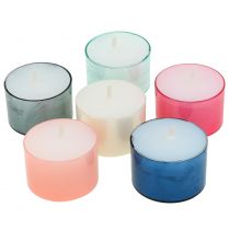 Colorlights čajové svíčky pastelové různé 40ks
