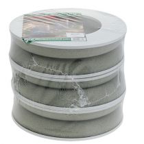 položky Květinový pěnový prstenový věnec šedý V3cm Ø20cm 6 ks