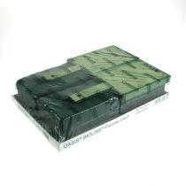 položky Květinová pěna cihlově zelená kov dřevo 4 ks aranžovací základna