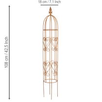 položky Zahradní treláž, pomůcka pro lezení růží a dalších popínavých rostlin, ideální zahradní design, 108 cm, sada 2 kusů.