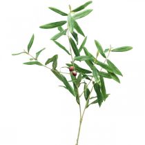 Umělá olivová ratolest ozdobná s olivami 100cm