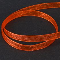 položky Organzová stuha dárková stuha oranžová stuha krajová 6mm 50m