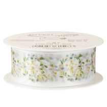 položky Organzová stuha svatební dekorační stuha „Láska“ bílá 40mm 15m