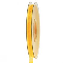 položky Organzová stuha dárková stuha žlutá stuha krajový 6mm 50m