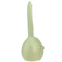 položky Velikonoční dekorace králičí hlava máta zelené zlato craquelure 16,5x16x40cm