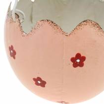 Velikonoční dekorace závěsná vaječná skořápka na osazení kov Ø10m