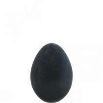 Dekorace velikonočních vajíček vaječná černá plastová vločkovaná 20cm