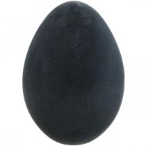 Velikonoční vajíčko plastové černé vajíčko Velikonoční dekorace semišovaná 40cm