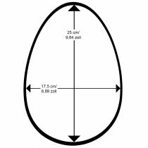 položky Velikonoční vajíčko se vločkami V25cm Barevná vajíčka Velikonoční dekorace