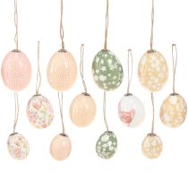 položky Velikonoční vajíčka plastová s kuřecím masem zelenohnědá 3,5-5,5cm 24 ks