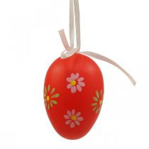 Velikonoční vajíčka na zavěšení s květinami Velikonoční dekorace 6cm 12ks