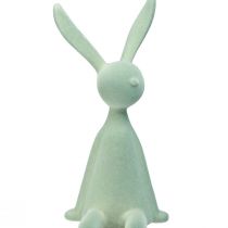 položky Stolička velikonočního zajíčka Hrana Sedící králík – 2. volba – Flocked šedo-zelená 56 cm