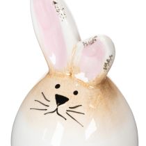 položky Velikonoční zajíček, keramická figurka bílého vajíčka, Ø6cm, výška 11,5cm
