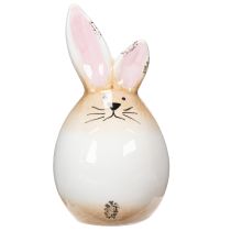 položky Velikonoční zajíček, keramická figurka bílého vajíčka, Ø6cm, výška 11,5cm