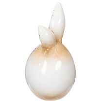 položky Velikonoční zajíček, keramická figurka bílého vajíčka, Ø6cm, výška 11,5cm