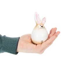 položky Velikonoční zajíček, keramická figurka bílého vajíčka, Ø6cm, výška 11,5cm