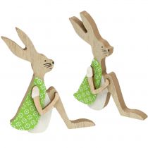 položky Velikonoční zajíček ze dřeva sedící 11cm 8 ks