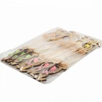 položky Velikonoční zajíček dřevo, květinové špunty Easter, zajíček špunty 8,5cm 12ks