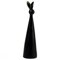 položky Velikonoční zajíček černozlatý Velikonoční dekorace zajíček Ø10cm V42cm