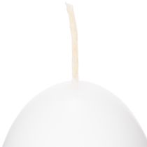 položky Velikonoční svíčky, vejčité, speciální svíčky na Velikonoce, bílé, 9 cm, 6 kusů