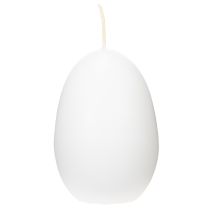 položky Velikonoční svíčky, vejčité, speciální svíčky na Velikonoce, bílé, 9 cm, 6 kusů
