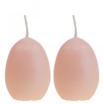 Velikonoční svíčky tvar vajíčka, vaječné svíčky Velikonoční broskev Ø4,5cm V6cm 6ks