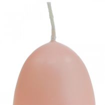 Velikonoční svíčky tvar vajíčka, vaječné svíčky Velikonoční broskev Ø4,5cm V6cm 6ks