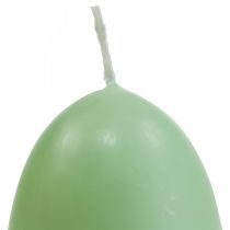 Velikonoční svíčky tvar vajíčka, vaječné svíčky velikonoční zelené Ø4,5cm V6cm 6ks